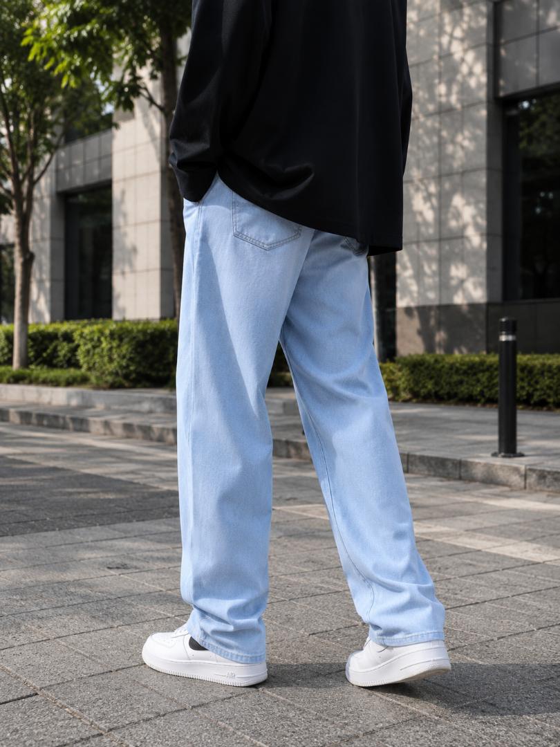 WAZWEAR Men Straight Fit Mid Rise Blue Jeans