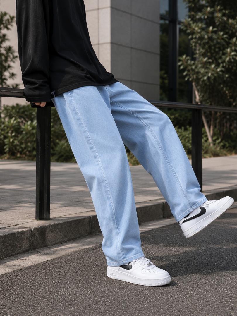 WAZWEAR Men Straight Fit Mid Rise Blue Jeans