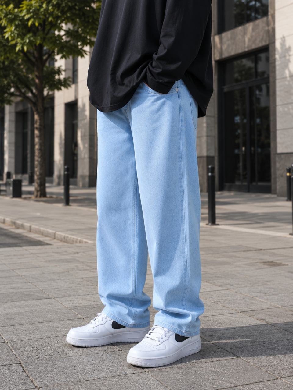 WAZWEAR Men Straight Fit Mid Rise Blue Jeans